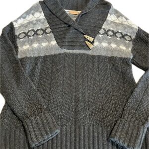 Gray Knit Women's Sweater
